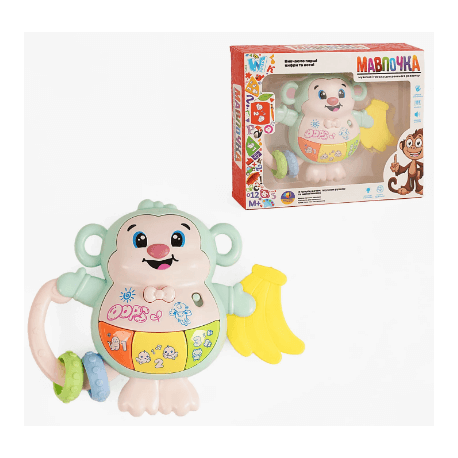 Музична мавпочка 59966 "WToys", ОЗВУЧУВАННЯ УКРАЇНСЬКОЮ МОВОЮ