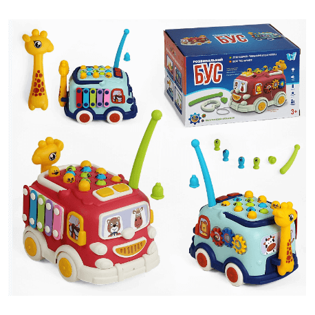 Розвивальний Бус 28140 "WToys", ОЗВУЧУВАННЯ УКРАЇНСЬКОЮ МОВОЮ